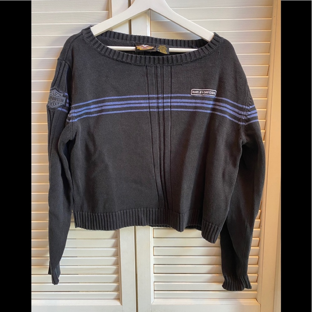 VTG Harley Davidson Short Sweater Women’s LG